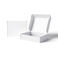Cajas de pestañas de cartón corrugado de alta calidad, embalaje de envío Kraft con logotipo personalizado con laminación mate para cosméticos