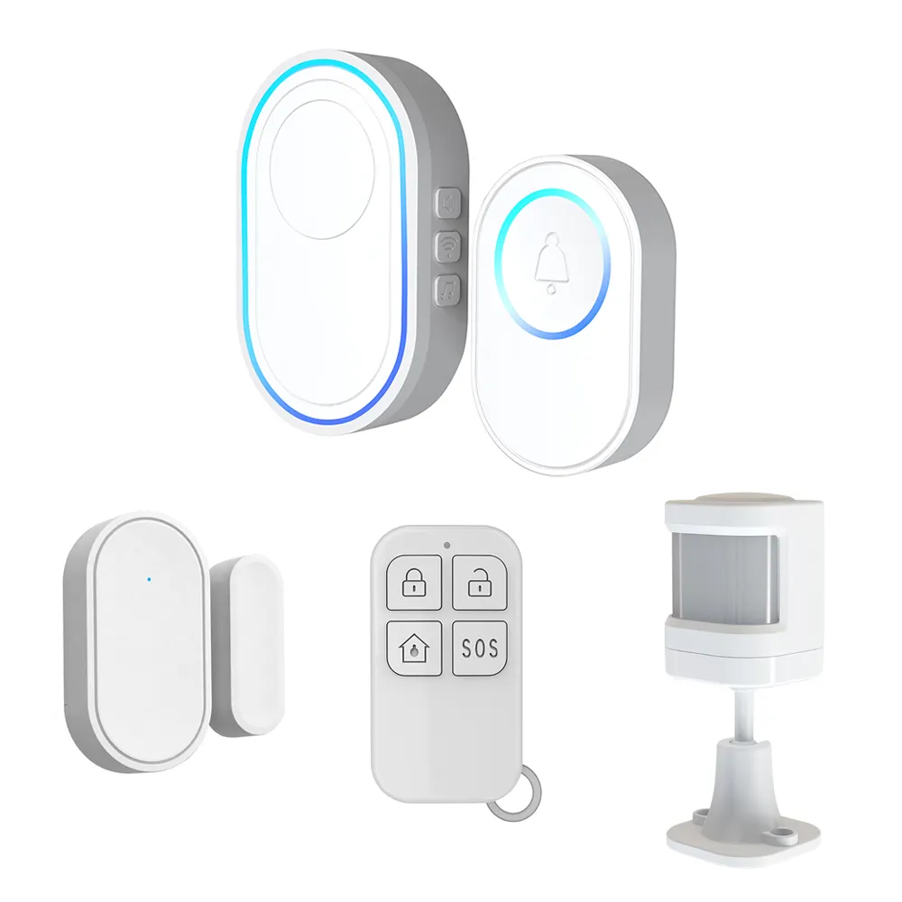 High Quality Home Alarm Security System Burglar System For Home Security With Wireless Siren Remote Control Door Alarm Sensor