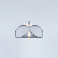 Lampe suspendue industrielle, lustre vintage en verre, lampe suspendue de plafond, lampe ronde suspendue