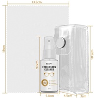 OEM 20ml extrait naturel de plante lunettes de soleil et lunettes Kit de nettoyage de lentilles sans alcool avec chiffon pour produits d'entretien des lunettes