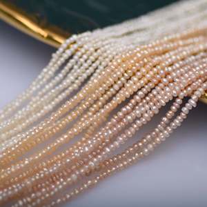 Cuentas Sueltas de Perlas de Agua Dulce Naturales WENCHI 1220, 1.8-2 mm, Luz Intensa, Partículas Pequeñas y Planas, 30 g, 35-37 cm, para Joyería DIY, Semi-Acabadas - Product Image 6