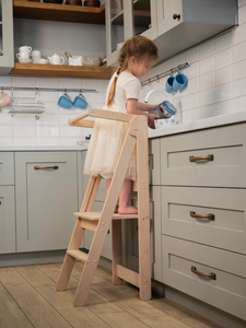 Tour de cuisine Montessori Lit en bois pour tout-petits Ferme ou chambre à coucher Design moderne Europe - Product Image 2