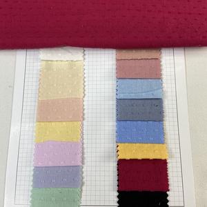 ที่มีคุณภาพดีเครปสองชั้นผ้ากอซมัสลินผ้าฝ้ายที่เป็นของแข็งเสื้อผ้าสำหรับเสื้อผ้าของผู้หญิง - Product Image 1