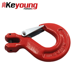 Crochet de grue en acier allié pour gréement de marque Keyoung, crochet à œil forgé avec loquet moulé, finition peinte, origine Chine, pour applications pétrolières et gazières - Product Image 5
