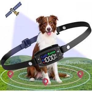 Système de clôture sans fil GPS pour chien, collier électrique rechargeable, étanche IP67, contrôle de la zone de délimitation réglable pour l'entraînement des chiens - Product Image 1