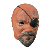 Cosplay Personnage Réaliste Noir Chef Nick Fury Masque Anime Film S.H.I.E.L.D. Fête d'Halloween Leader en gros