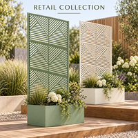 Jardinière d'extérieur OEM aux couleurs personnalisées avec écran d'intimité pour les centres de jardinage, les détaillants de mobilier de patio et les présentoirs de magasin