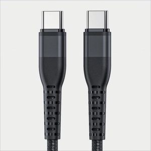 1M 2M 3M Fully Compatible PD 60W Fast Charging Phone <b>Cable</b> Dual Type C Data <b>Cable</b> Nylon Braided C-C <b>Cable</b> <b>for</b> Huawei Xiaomi - Product Image 1