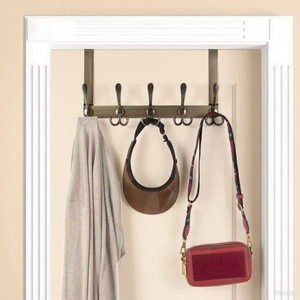 Дверная вешалка для полотенец, вешалка для полотенец, вешалка для полотенец с 5 крючками для сумки - Product Image 2