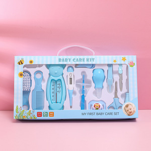 Kit per la Cura del Neonato 13 Pezzi <span class=keywords><strong>Set</strong></span> per la Cura del Bambino e della Madre <span class=keywords><strong>Set</strong></span> per la Cura del Neonato con Tagliaunghie Spazzola Termometro Detergente per Bambini - Product Image 4