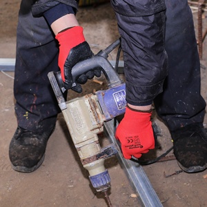 CHUANGYING Anti-Cut Black Latex Worker <strong>Gloves</strong> CE Certified Anti-Vibration Custom Logo China <strong>Gloves</strong> - Product Image 2