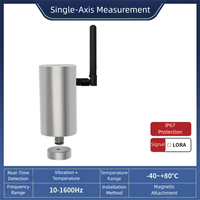 Capteur de vibration, détecteur de déplacement et de vitesse triaxial, moteur, thermomètre sans fil LORA intégré avec mesure de vibration