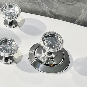 Chrome Plated Toilet Flush Button ABS Material Universal Fit Hand Control Push Button For Toilet Tank - Product Image 3