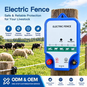 Elettrificatore <span class=keywords><strong>per</strong></span> <span class=keywords><strong>Recinzione</strong></span> <span class=keywords><strong>Elettrica</strong></span> da 12V ad Energia Solare <span class=keywords><strong>per</strong></span> Bovini, Cavalli, Pecore, <span class=keywords><strong>Maiali</strong></span> e Orsi - Product Image 1