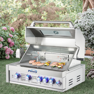 Preis Barbacoa Grill Gas Parrillen Gebaut en Der Kitchen Am Freien Mit Ofen <span class=keywords><strong>Parrilla</strong></span> con 5 Quemadores con Quemador Infrarrojo - Product Image 1
