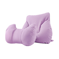 Coussin de soutien lombaire et appui-tête pour voiture de classe S en corne de bœuf avec suède de yacht et rembourrage en coton nuage, oreiller réglable pour le cou et le corps
