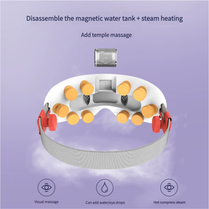 Dispositivo de masaje ocular con atomización de vapor que presiona puntos de acupuntura para liberar y aliviar la presión ocular, masajeador de ojos con modos de nebulización. - Product Image 2