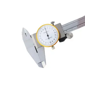 Dial Vernier Caliper with Watch Measuring Inner/Outer/Depth/Step Ruler Vernier Caliper