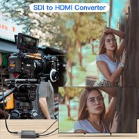 Convertisseur SYONG SDI vers HDMI avec sortie SDI en boucle, convertisseur vidéo audio HD-SDI/3G-SDI/SD-SDI vers HDMI 1080p, adaptateur BNC vers HDMI