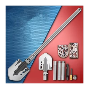 サバイバルショベル折りたたみ多目的キャンプショベルハイキングバックパックガーデンディグホールガーデニングツール - Product Image 1