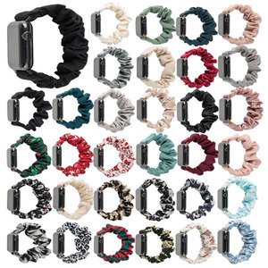 2024 luxe femmes caoutchouc élastique glace soie bracelets de montre pour IWatch série 7 <span class=keywords><strong>8</strong></span> 9 Chouchou bande <span class=keywords><strong>Bracelet</strong></span> pour <span class=keywords><strong>Apple</strong></span> <span class=keywords><strong>Watch</strong></span> 41MM 45MM - Product Image 6