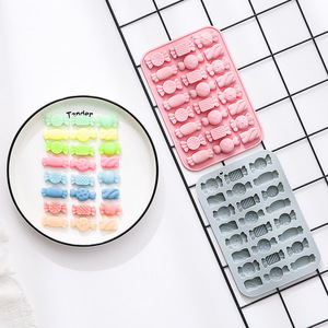 Molde de Silicone para Doces em Formatos Variados, Molde de Chocolate e Goma, Molde de Silicone para Resina Epóxi e Artesanato DIY - Product Image 2
