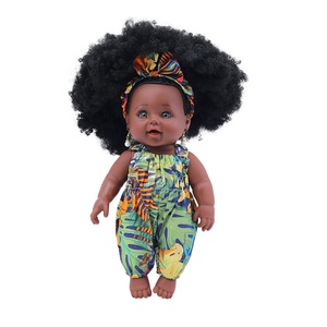 <span class=keywords><strong>Nathaniel</strong></span> COLOR TOYS Poupée Africaine Noire Cheveux Afro 12 Pouces Bébé Fille Jouet Doux DIY en Plastique pour Enfants Cadeau d'Anniversaire Noël - Product Image 5
