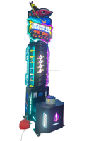 Mesin Game Arcade Tinju Elong Indoor yang Dioperasikan dengan Koin/Uang Kertas, Garansi 1 Tahun, Bahasa Inggris, Konektivitas RF Metalik