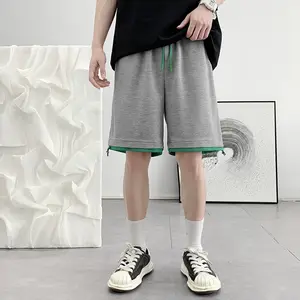 American foam letter men's shorts summer new sports loose casual high street basketball five point shorts