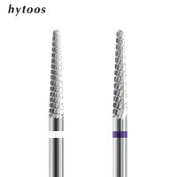 HYTOOS Petite fraise conique pour cuticules 3/32 en carbure, professionnelle et sûre, pour nettoyer sous les ongles et éliminer les peaux mortes