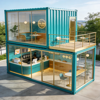 Contenedor Modular Moderno y Transpirable de Doble Capa para Uso en Exteriores en Cafeterías, Bares, Centros Comerciales y Apartamentos