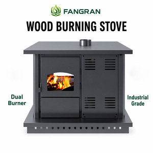Poêle à <span class=keywords><strong>granulés</strong></span> <span class=keywords><strong>de</strong></span> <span class=keywords><strong>bois</strong></span> Fangran 120ZB 16 kW, chauffage à air ultra-silencieux avec vitre pour les réunions <span class=keywords><strong>de</strong></span> famille à la maison - Product Image 1