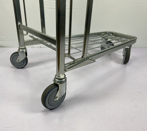 Bán buôn đôi lớp không gỉ kho sử dụng siêu thị mua sắm xe đẩy trong cửa hàng Tay xe tải - Product Image 5