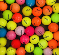Balles de golf d'entraînement en plastique bon marché, personnalisées, mates et brillantes, pour une dureté de 80 à 90, fabricants YIHONG YHGB02
