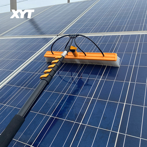 Brosse de nettoyage de panneaux solaires XYT, perche télescopique en aluminium extensible alimentée en eau - Product Image 4