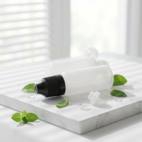 Flacons compte-gouttes d'huile en plastique PET LDPE de 5ml 10ml 30ml 50ml 100ml avec couvercles noirs à l'épreuve des enfants et longs embouts minces pour liquides