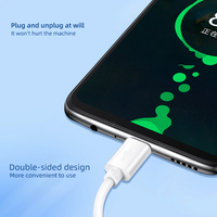 Grosir Type-C0.3/0.5M Kabel Pengisian Daya Portabel 1A Pengisian Harta Karun Kipas Kecil USB Ke Kabel Daya Seluler Tipe-c