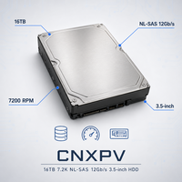 Disque dur SAS CNXPV 16 To 12 Gbit/s 7200 tr/min 3,5 pouces pour serveur cloud, stockage de centre de données d'entreprise, NAS