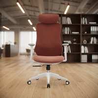 Chaise de bureau exécutive moderne en maille de haute qualité avec support lombaire réglable, 3 vérins à gaz, pivotante et appui-tête réglable pour hôpital