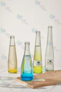 Free Sample Wholesale Water Bottle Beverage Drink Bottle Drink Glass Bottle With Metal Cap For Beverages