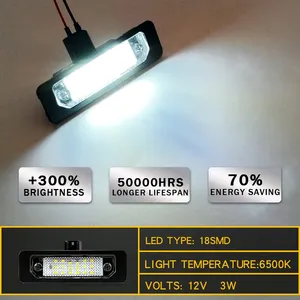 2x Bombillas LED Canbus sin error para luz de matrícula de Ford Mustang 2010 2011 2012 2013 2014, Focus, Fusion, Flex, <span class=keywords><strong>Taurus</strong></span> - Product Image 5