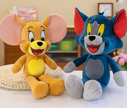 Botu Toms ตุ๊กตารูปแมวของเล่นการ์ตูนรูปแมวตุ๊กตานุ่มนิ่มเมาส์ตุ๊กตาสัตว์ยัดไส้ของเล่นสตูดิโอ