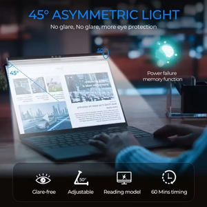 Lámpara de Monitor Moderna Blanca con Atenuación Automática, Lámpara LED para Lectura Electrónica con Alimentación USB y por Batería para Sala de Lectura - Product Image 4