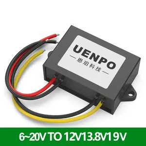 เครื่องปรับแรงดันไฟฟ้า 12V เป็น 12V 12V13.8V เครื่องปรับแรงดันไฟฟ้าติดรถยนต์ โมดูลเพิ่มและลดแรงดันไฟฟ้าอัตโนมัติ 6V-20V เป็น 12V13 - Product Image 1