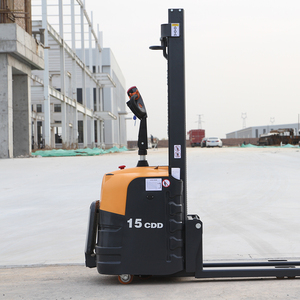 Factory Hot Sale <strong>Power</strong> <strong>Stacker</strong> 1500kg 2000kg <strong>Lift</strong> Height 3m-5m <strong>Electric</strong> <strong>Stacker</strong> Machine Wide Pallet <strong>Stacker</strong> - Product Image 2