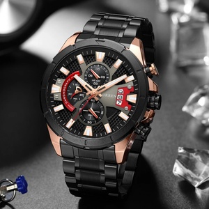 นาฬิกา CURREN 8401 สำหรับผู้ชาย แบรนด์ดัง หรูหรา สไตล์ลำลอง สายเหล็ก ควอตซ์ ธุรกิจ กีฬา กันน้ำ แสดงวันที่ โครโนกราฟ Reloj Hombre - Product Image 2