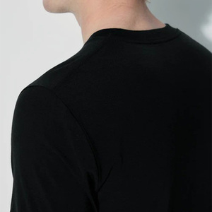 T-shirts à manches longues surdimensionnés pour hommes, séchage rapide, col rond, 100% laine mérinos, ensembles de t-shirts pour hommes - Product Image 3