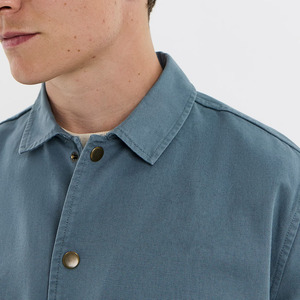Veste en toile imperméable, coupe-vent et respirante pour l'hiver, col rabattable, boutons recouverts, qualité supérieure, légère - Product Image 5