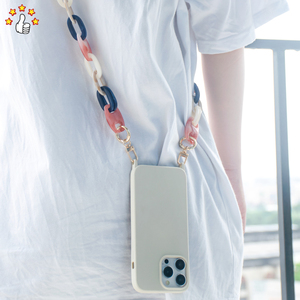 Chaîne de <span class=keywords><strong>téléphone</strong></span> portable en acrylique colorée, polyvalente, <span class=keywords><strong>collier</strong></span> <span class=keywords><strong>bandoulière</strong></span> pour <span class=keywords><strong>téléphone</strong></span>, longue chaîne de sac, sangle d'épaule pour <span class=keywords><strong>téléphone</strong></span> portable 120 cm - Product Image 6
