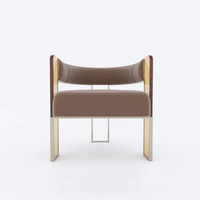 Chaise de salle à manger moderne en acrylique, design stable en velours, pour hôtel, salon, bureau à domicile, salle de bain, avec dossier